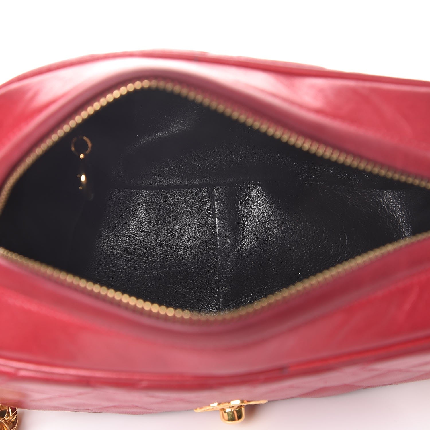 Chanel Lambskin Quilted Camera Case Red 6 of 11