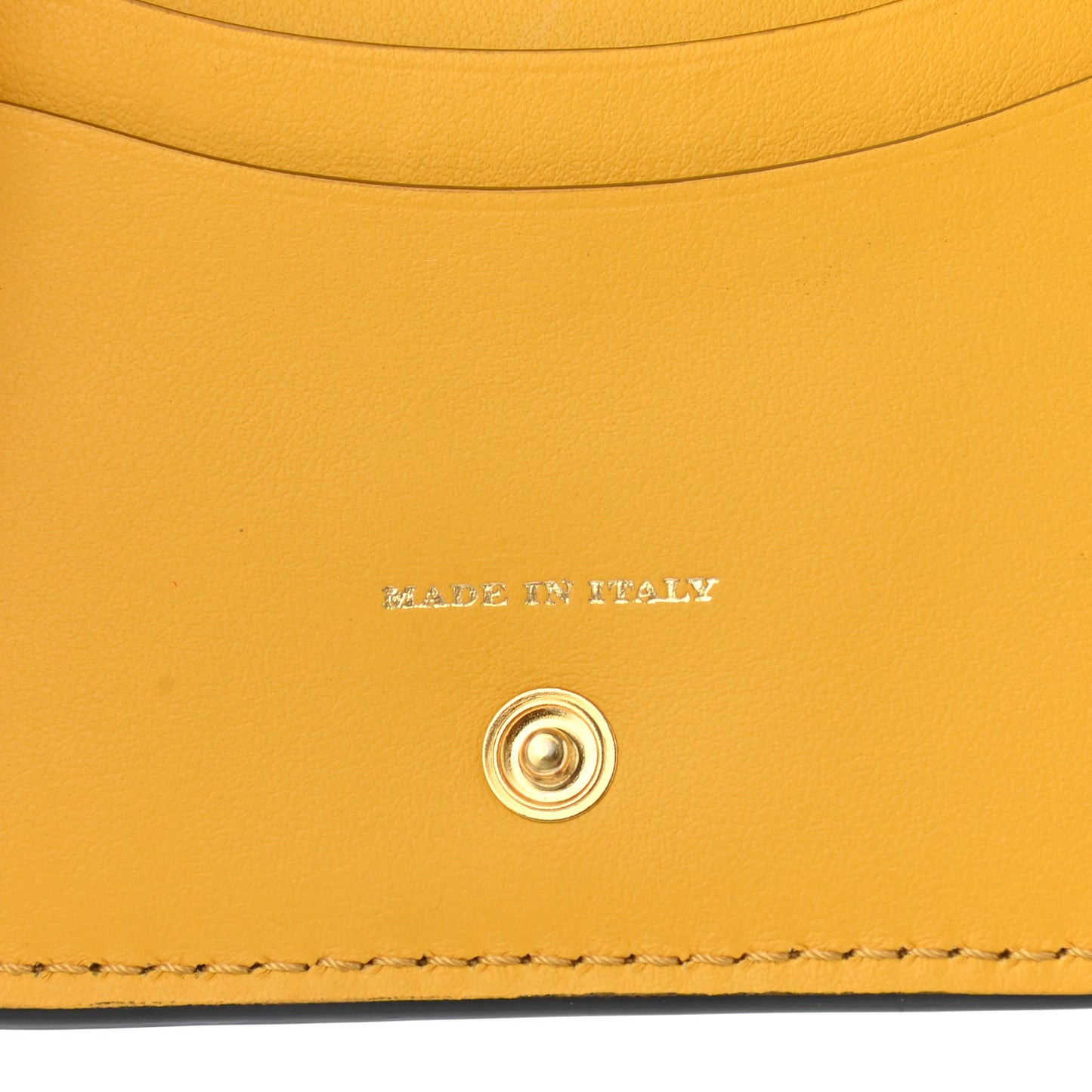 Calfskin Haymarket Check Appliqué Card Case Charm Yellow