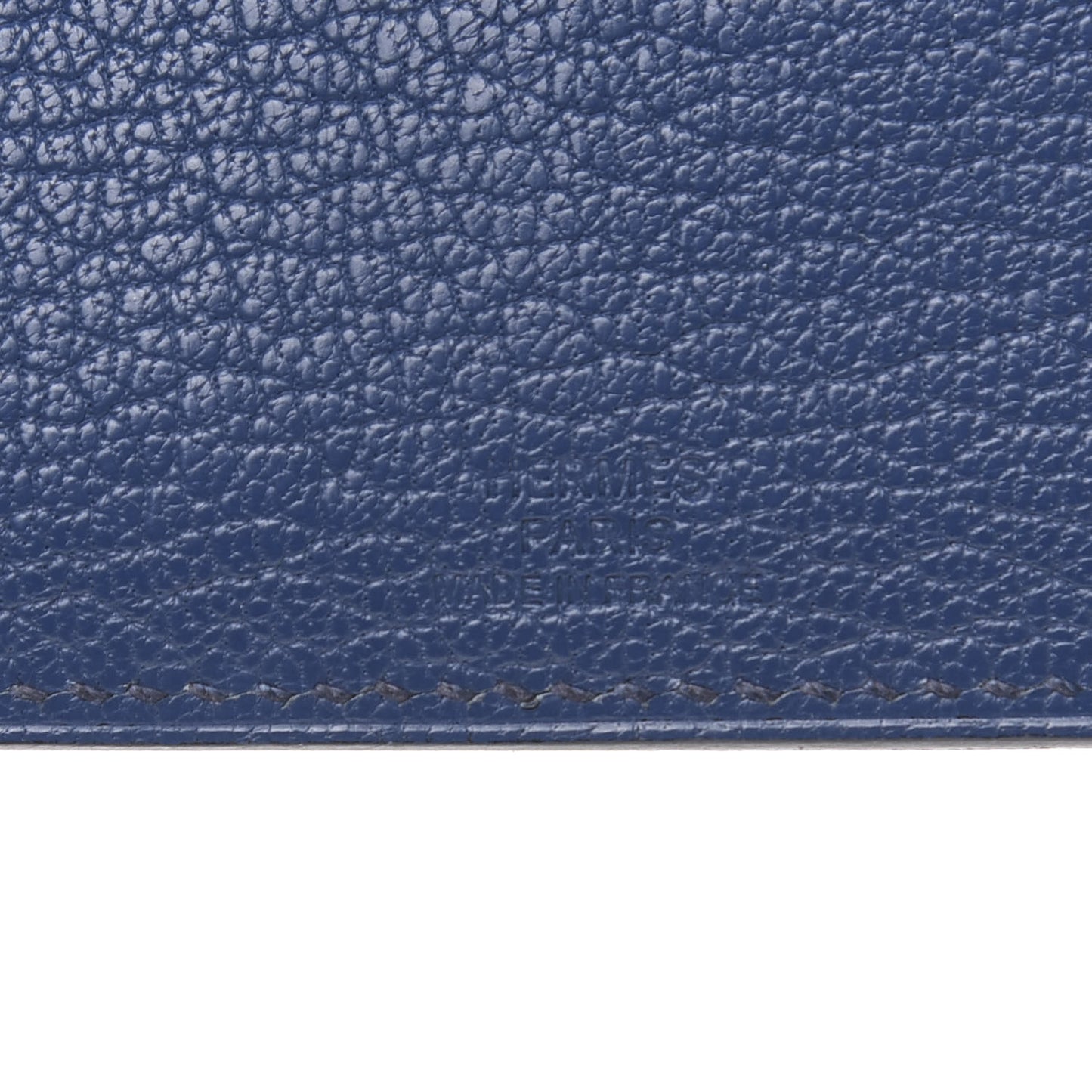Chevre Mysore Tarmac PM Passport Holder Bleu Saphir