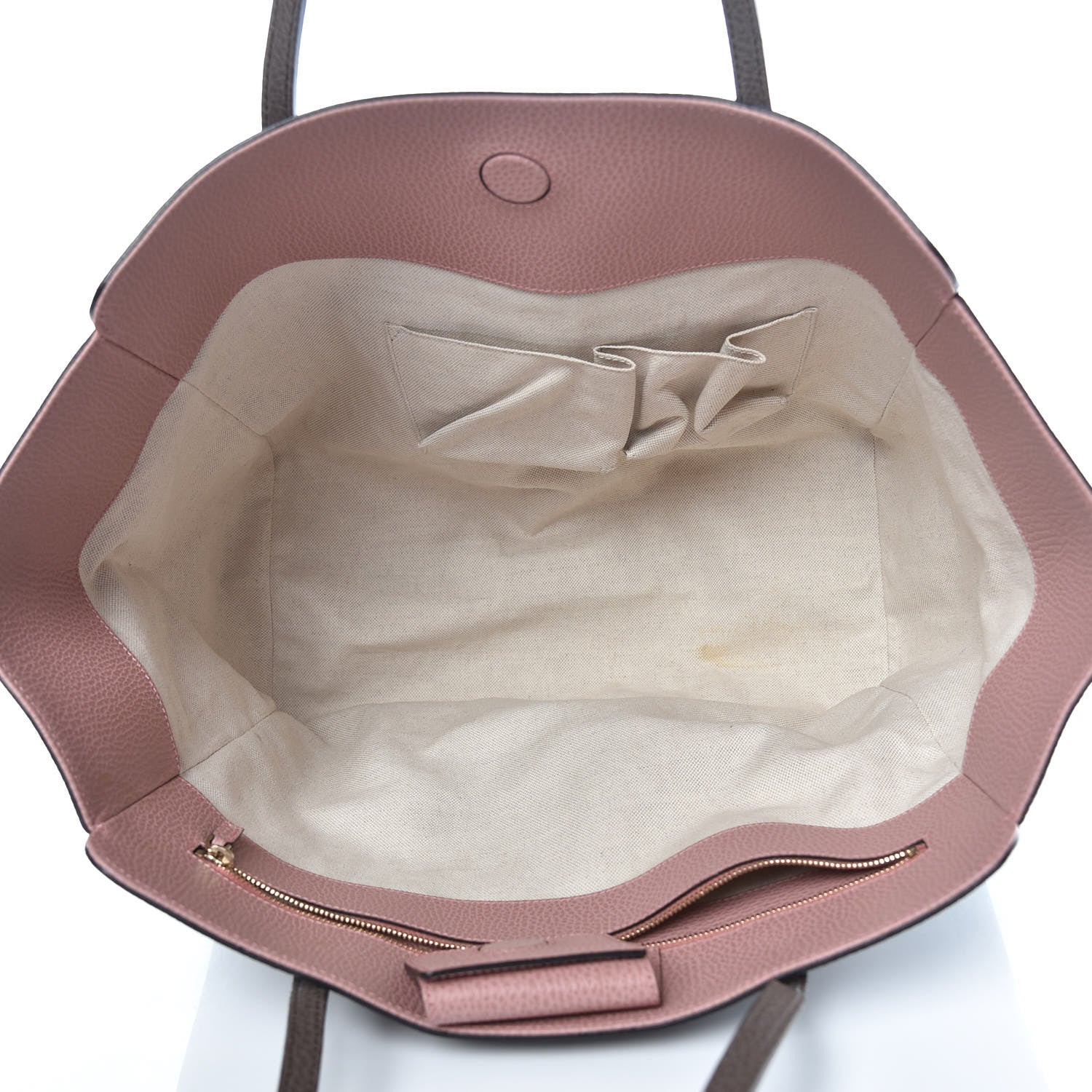 Gucci Dollar Calfskin Medium Swing Tote Grey Field Soft Pink 5 of 12