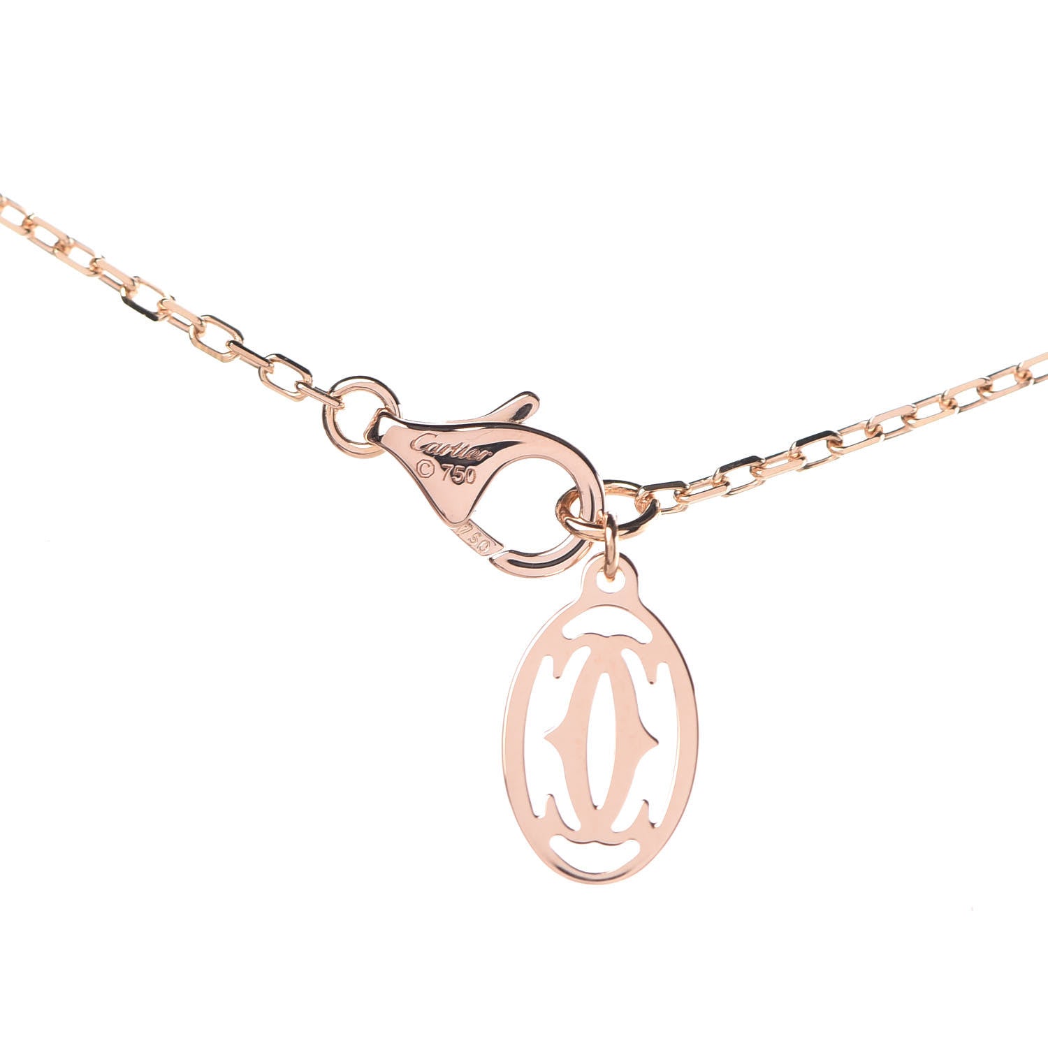 Cartier 18K Pink Gold Saphirs Legers De Necklace 5 of 6