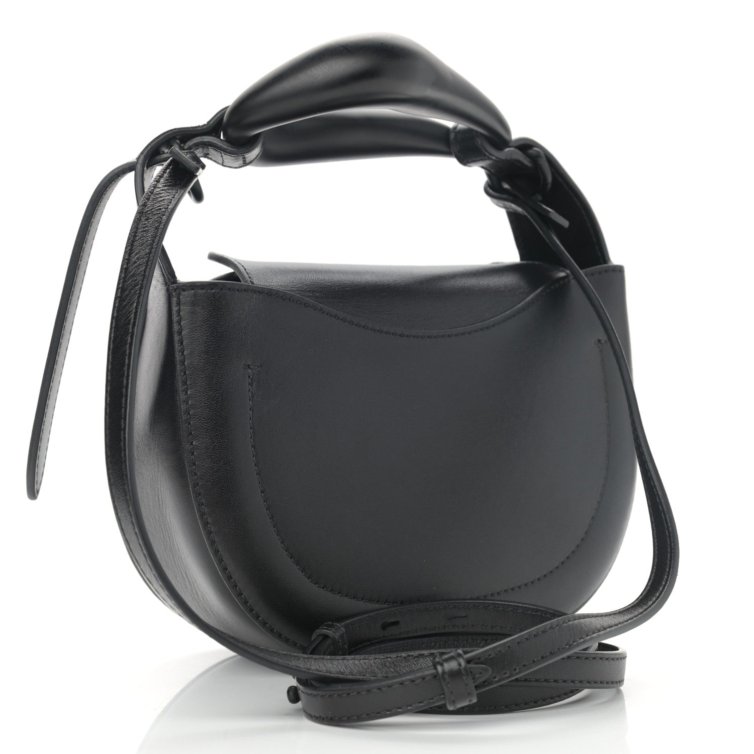 Chloe Small Grain Calfskin Kiss Bag Black 3 of 10
