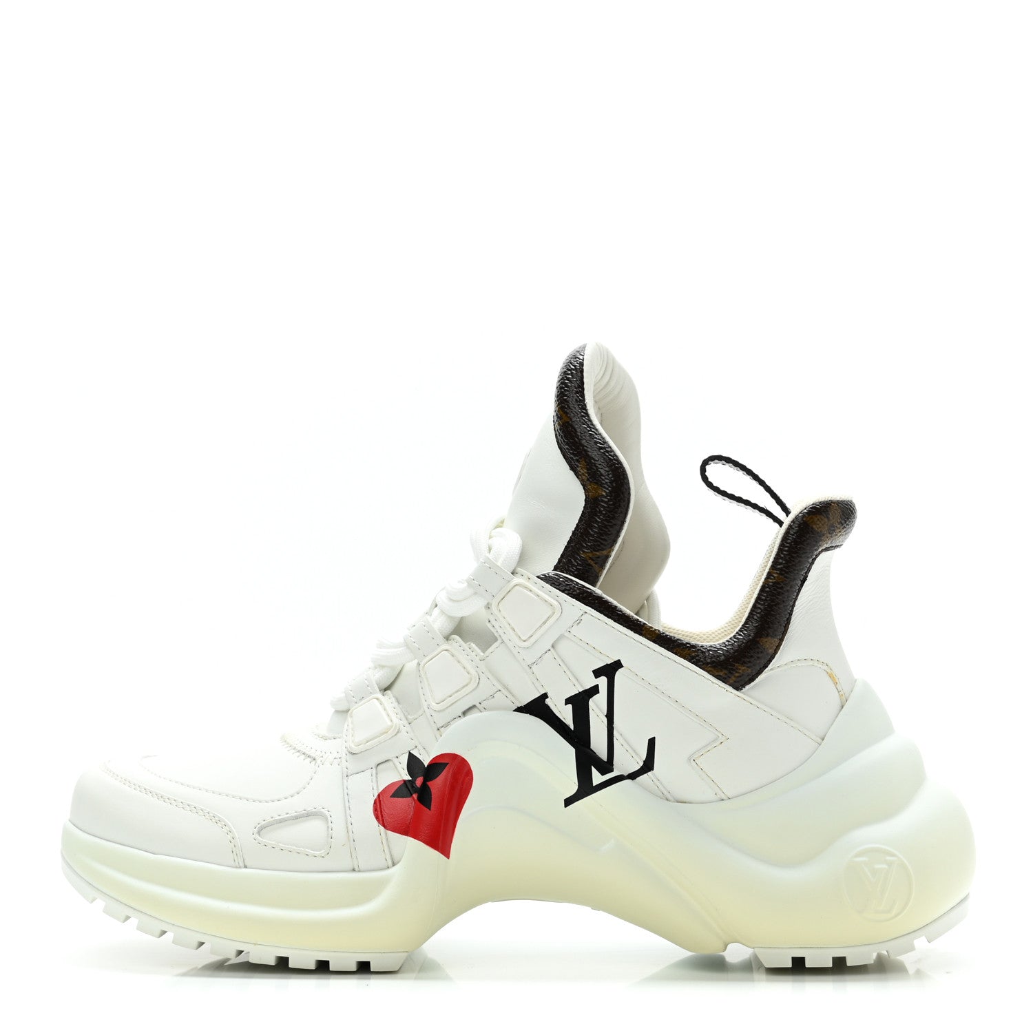 Louis Vuitton Calfskin Monogram Game On LV Archlight Sneakers 36 White 1 of 8