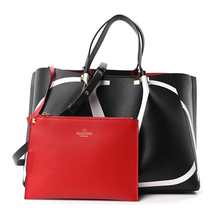 Valentino Garavani Nappa VLogo Medium Escape Tote Black 3 of 11
