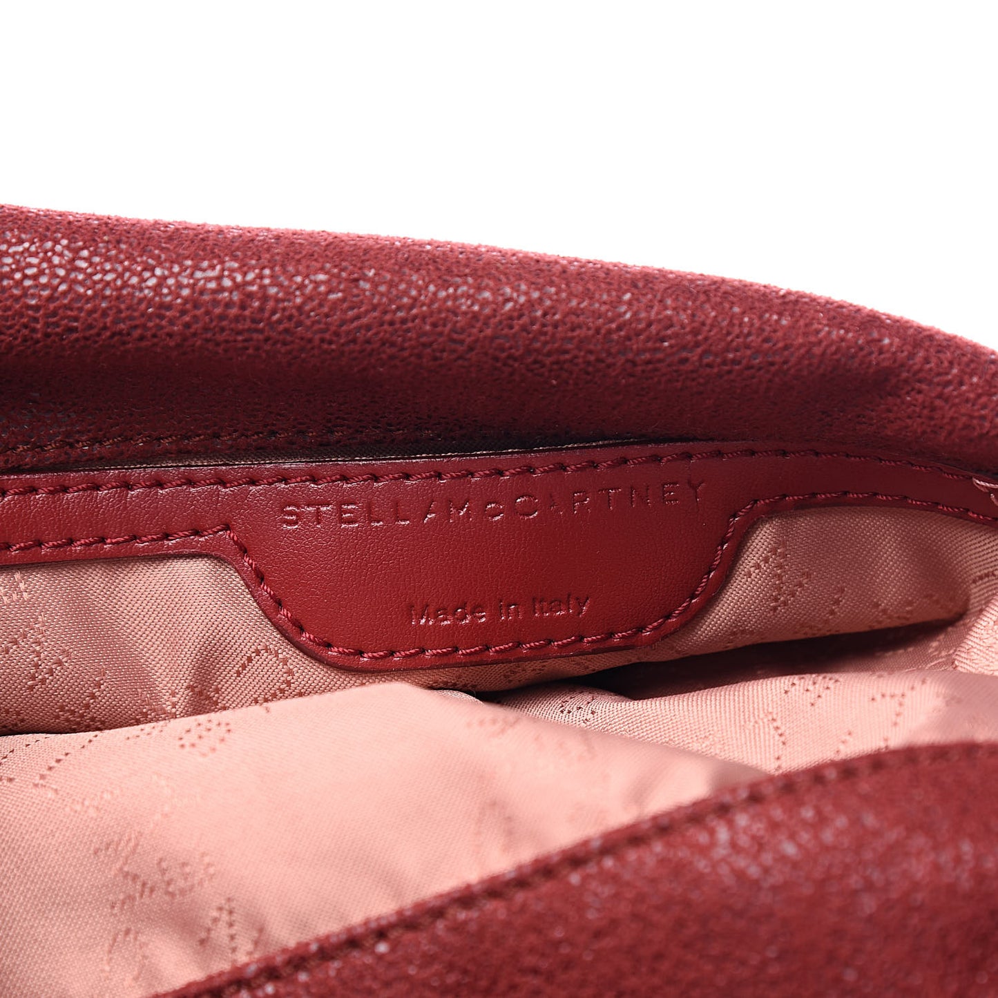 Shaggy Deer Mini Falabella Fold Over Tote Ruby