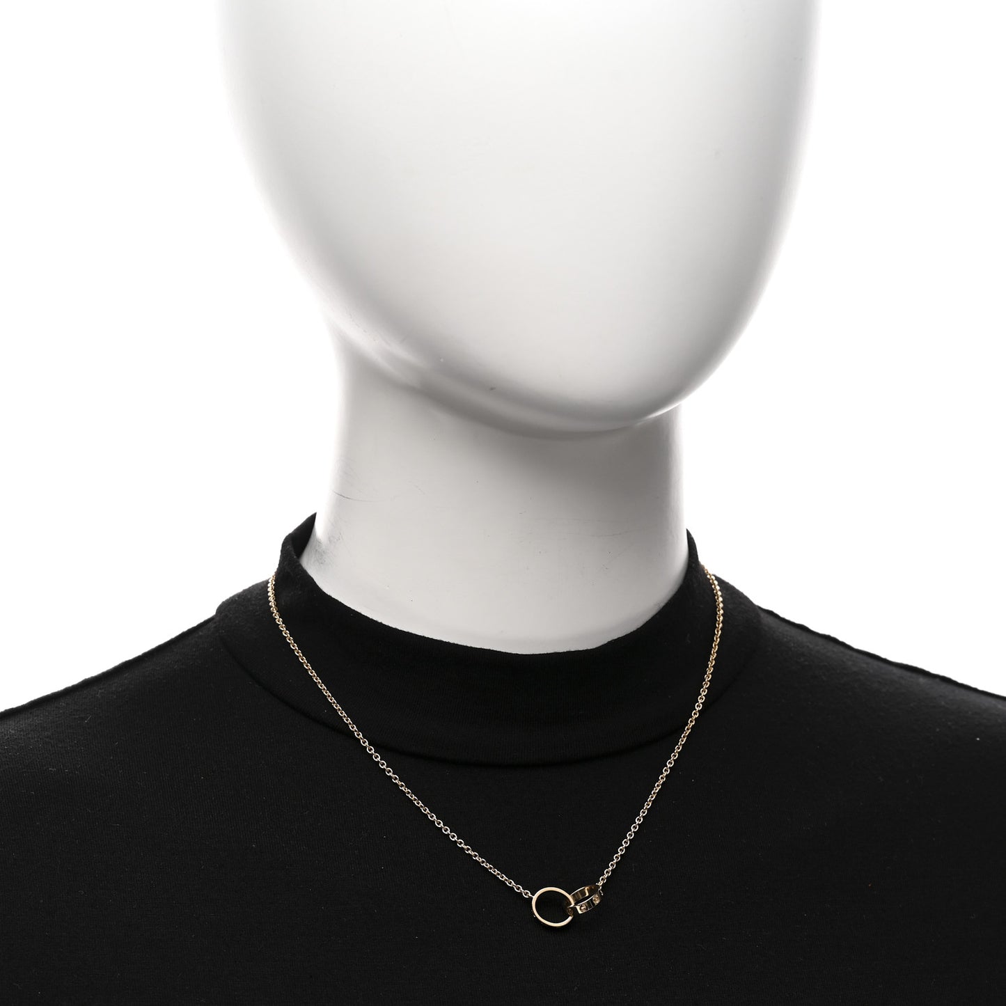 18K Yellow Gold Interlocking LOVE Necklace