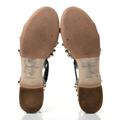 Balenciaga Agneau Giant Gold Hardware Sandals 38.5 5 of 8