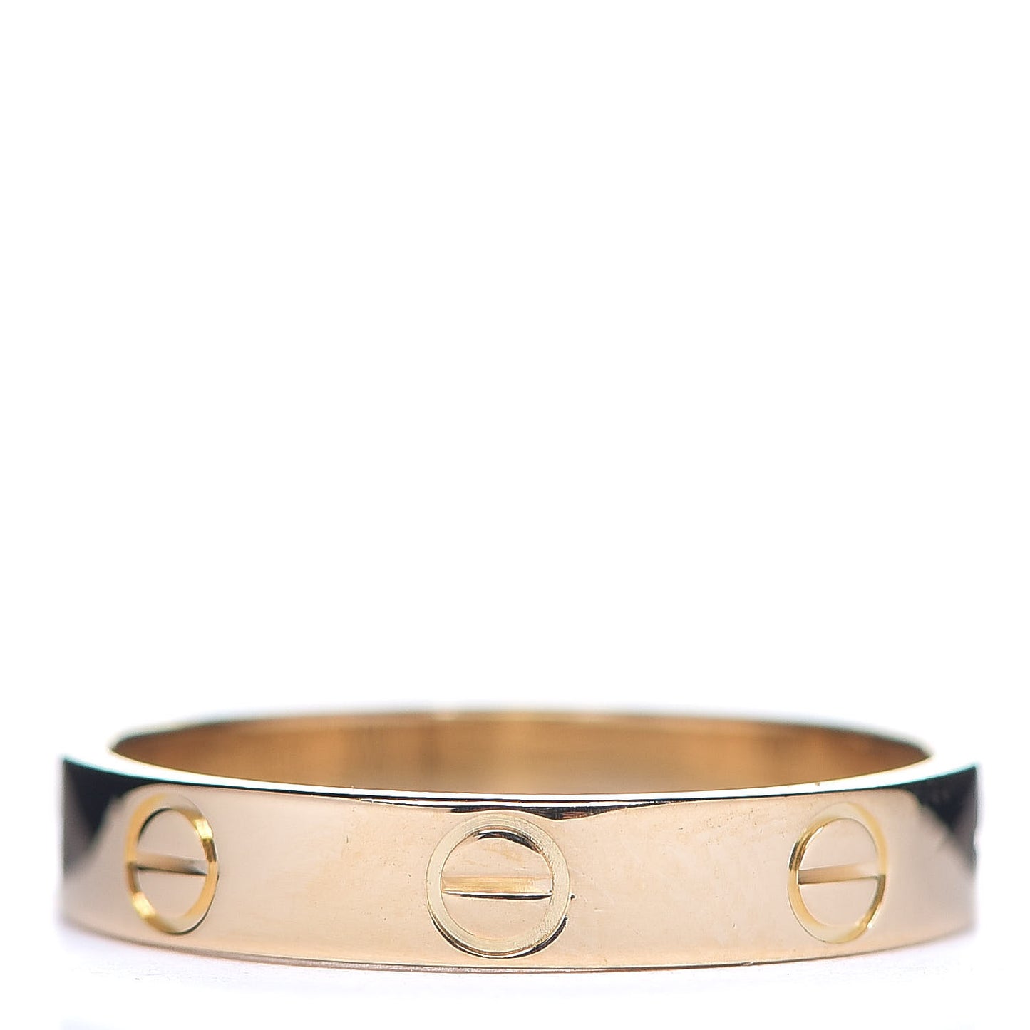 18K Yellow Gold 3.5mm LOVE Wedding Band Ring 55 7.25