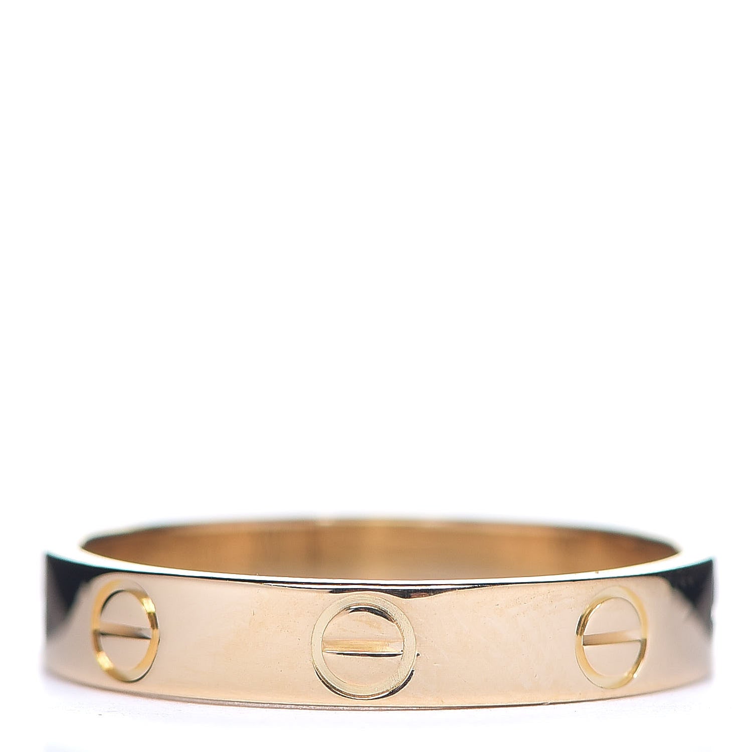 Cartier 18K Yellow Gold 3.5mm LOVE Wedding Band Ring 55 7.25 2 of 3