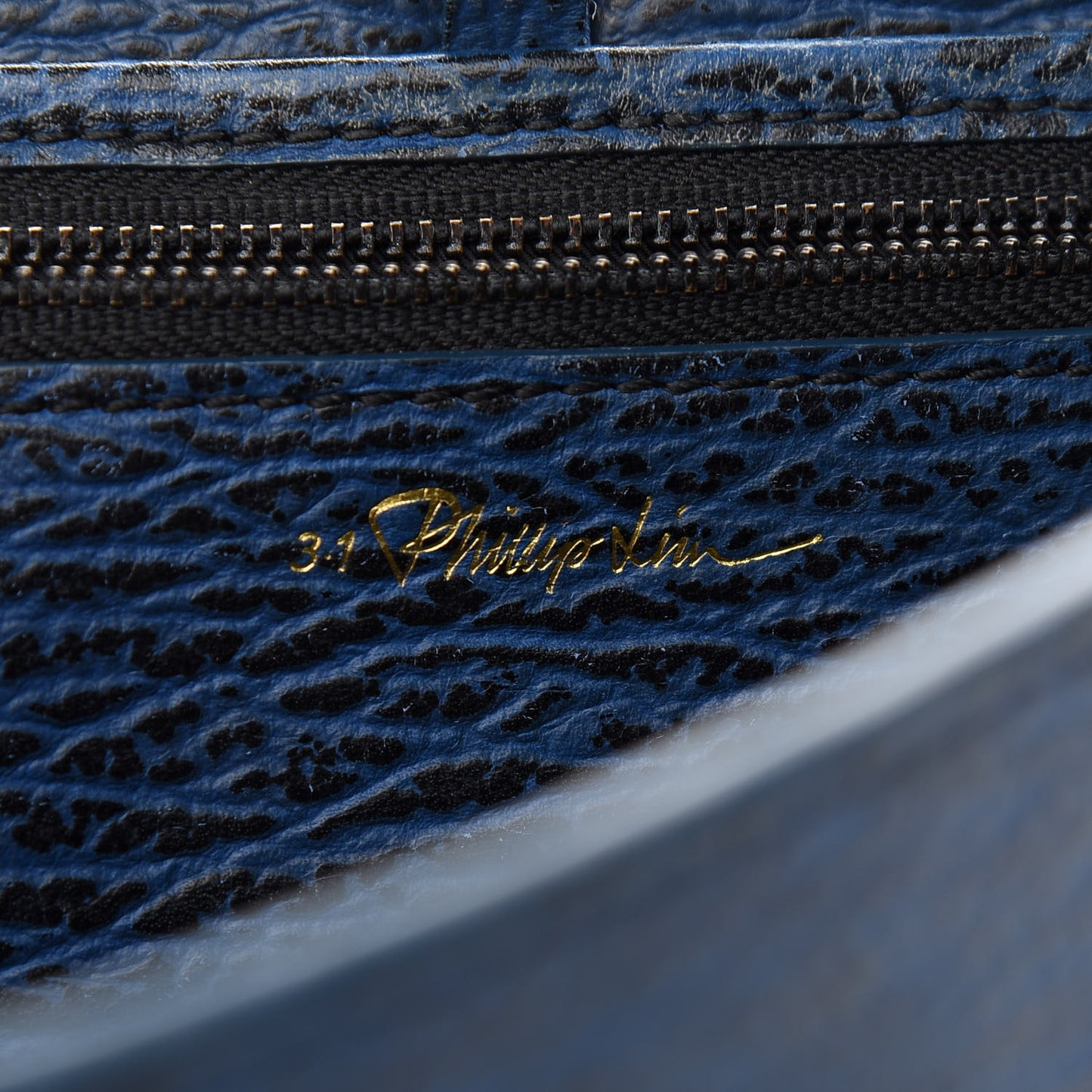 Textured Calfskin Medium Pashli Satchel Lapis