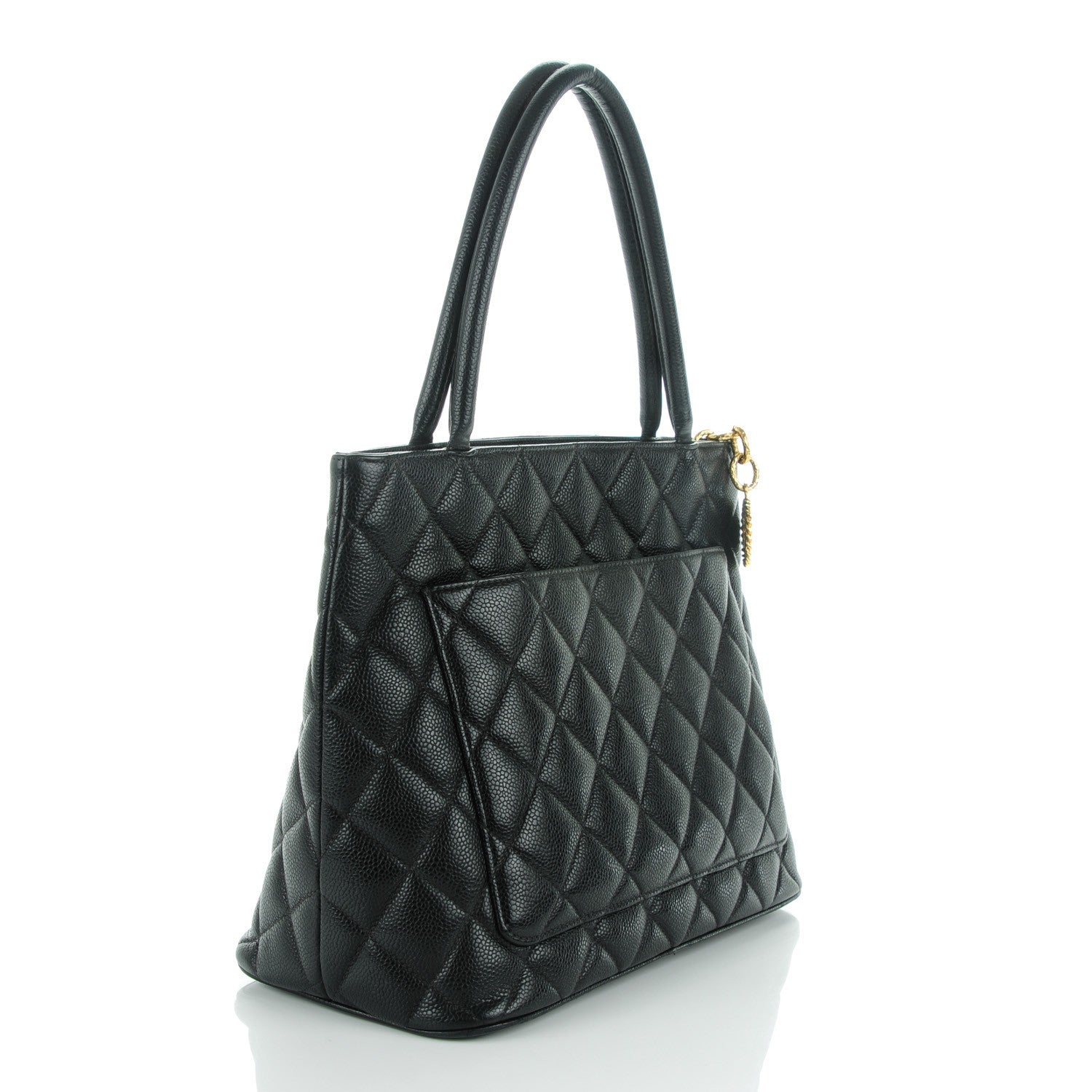 Chanel Caviar Quilted Medallion Tote Black 3 of 8
