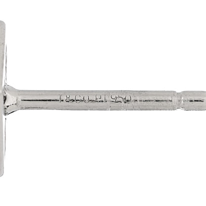 Tiffany Platinum Diamond Square Earrings 4 of 4