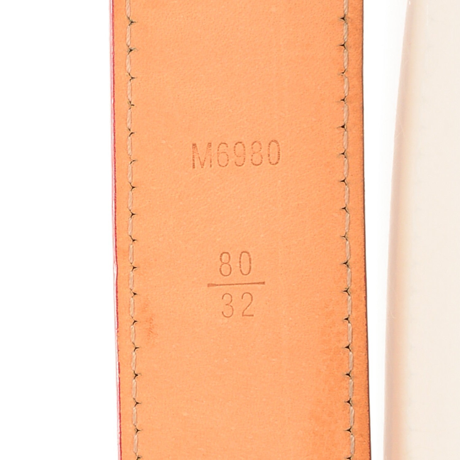 Louis Vuitton Vernis Ceinture 30mm Belt 80 32 Pomme D'Amour 4 of 6