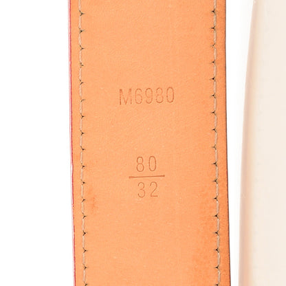 Louis Vuitton Vernis Ceinture 30mm Belt 80 32 Pomme D'Amour 4 of 6