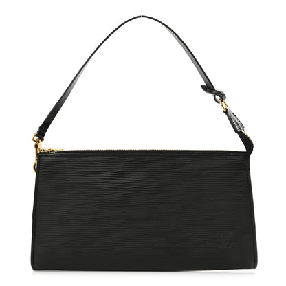 Louis Vuitton Epi Pochette Accessories 24 Black 1 of 10