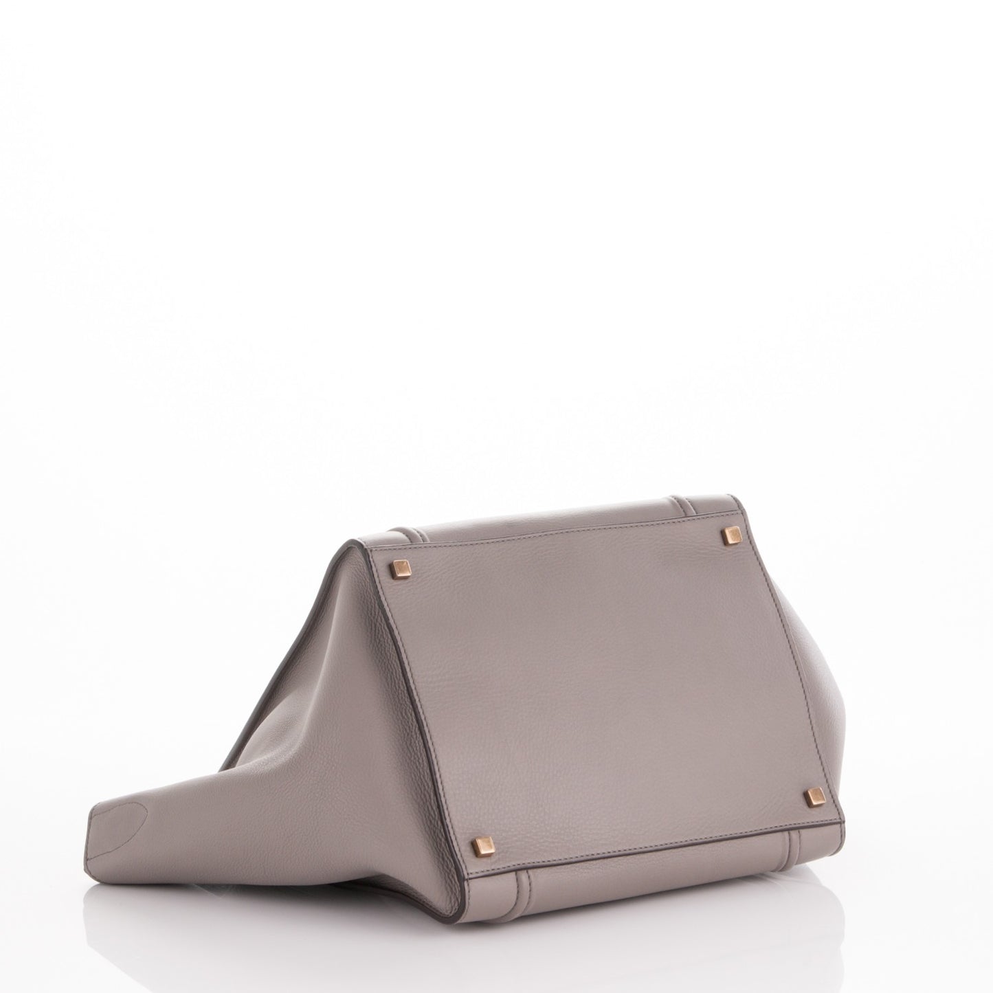 Supple Calfskin Medium Phantom Luggage Grey