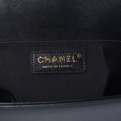Chanel Lambskin Quilted Medium Boy Flap Black 6 of 13