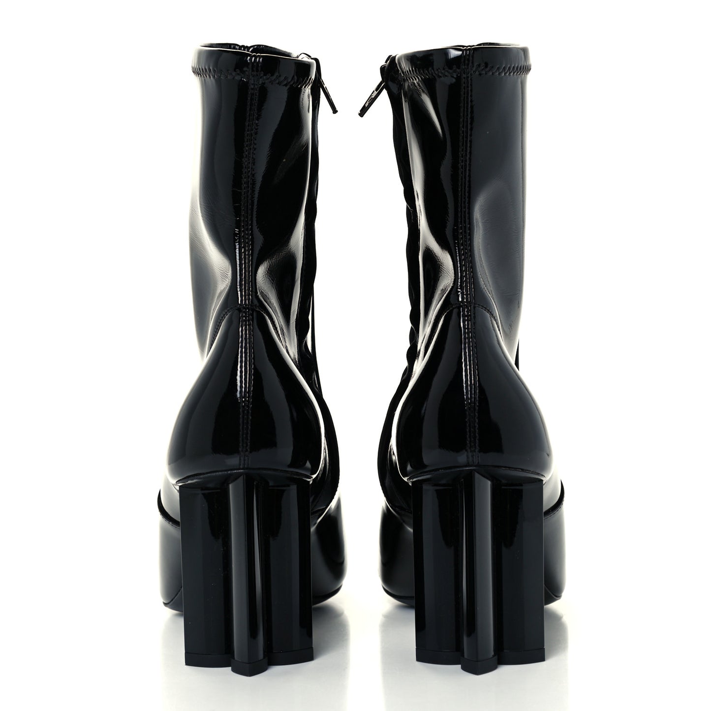 Patent Uniformes Silhouette Ankle Boots 37.5 Black
