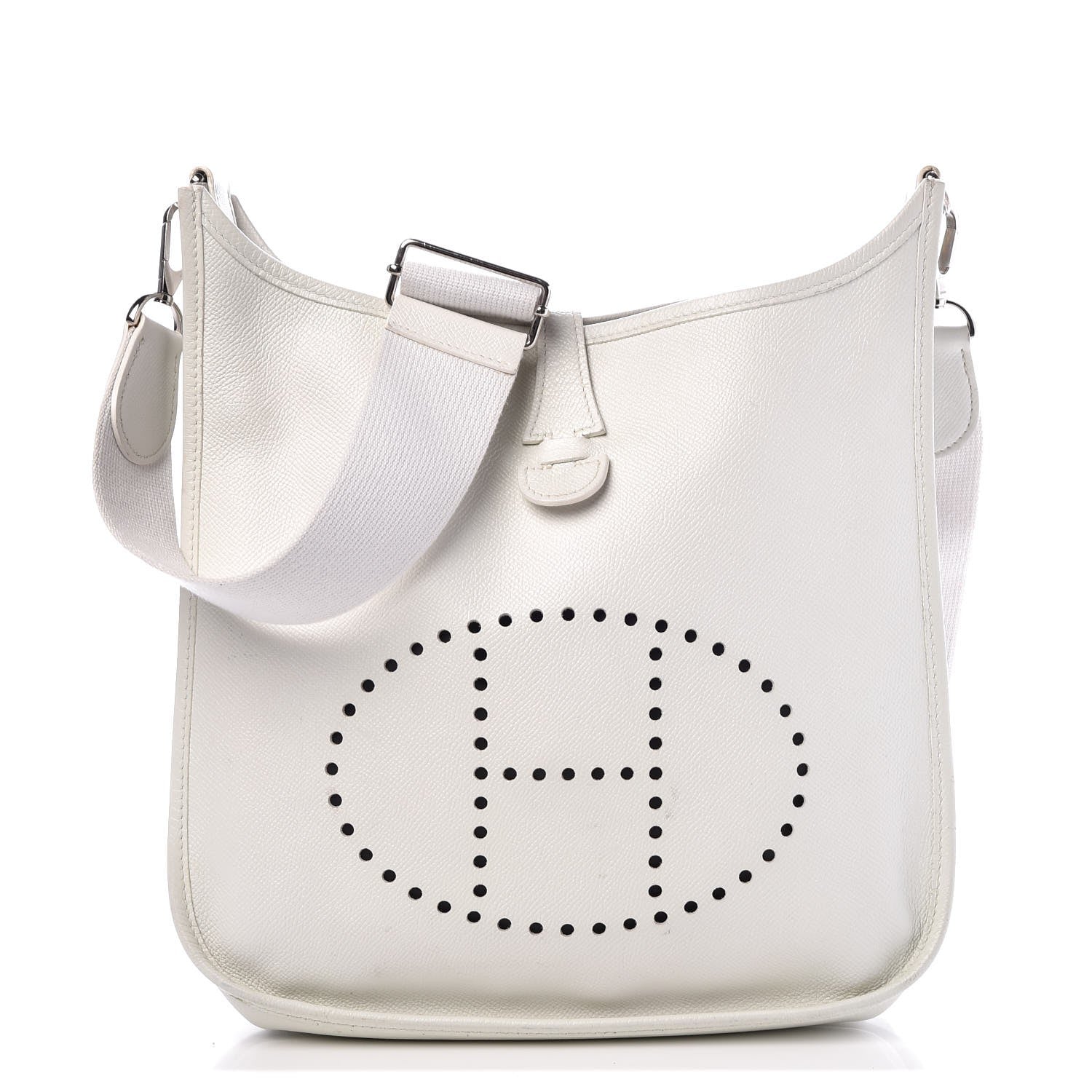 Hermes Epsom Evelyne III PM White 1 of 9