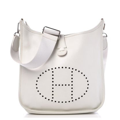 Hermes Epsom Evelyne III PM White 1 of 9