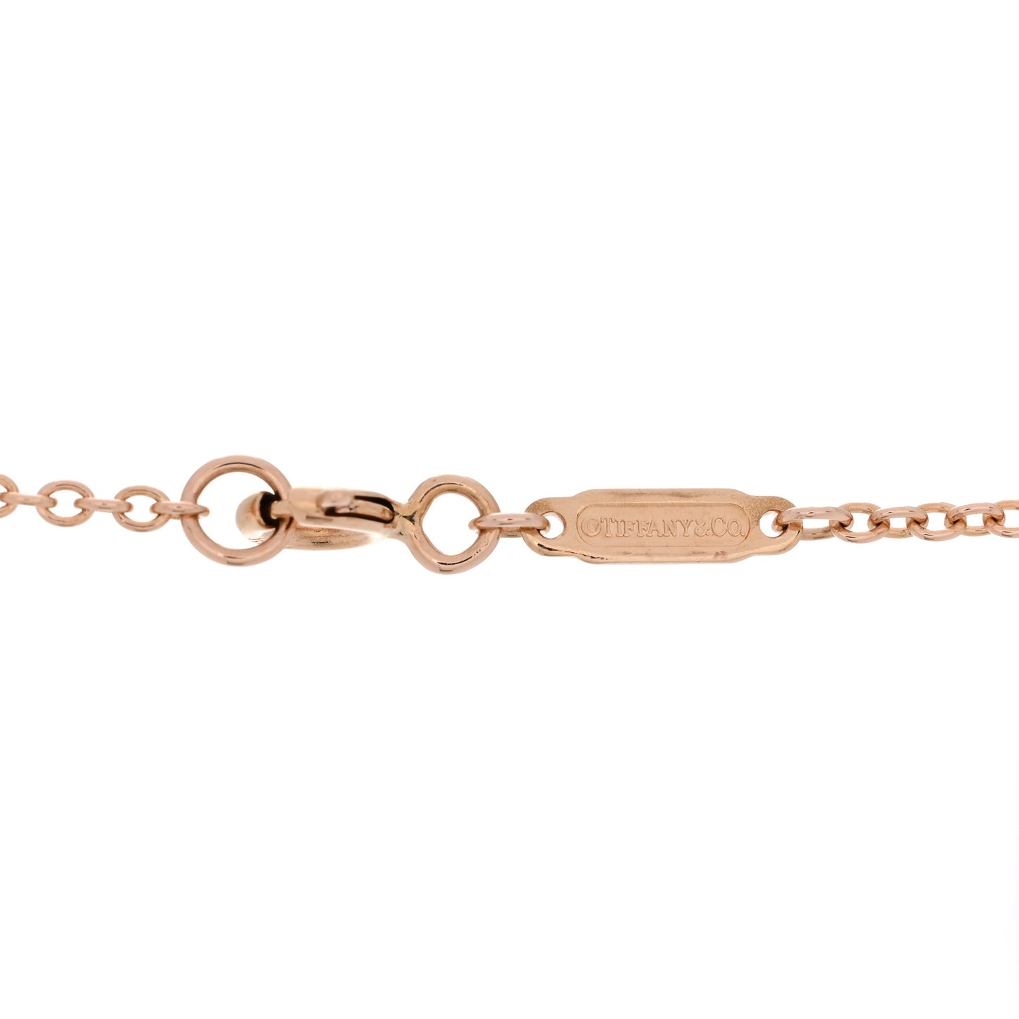 18K Rose Gold Diamond Knot Necklace