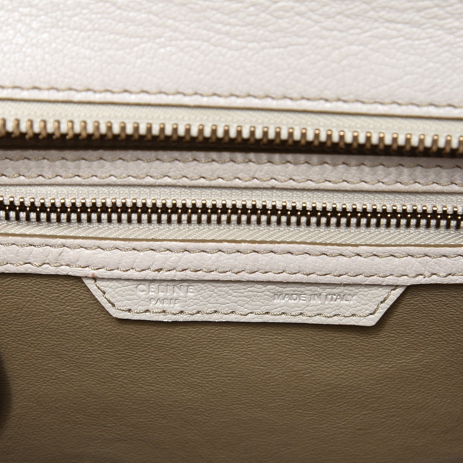 Celine Goatskin Micro Luggage White 6 of 12