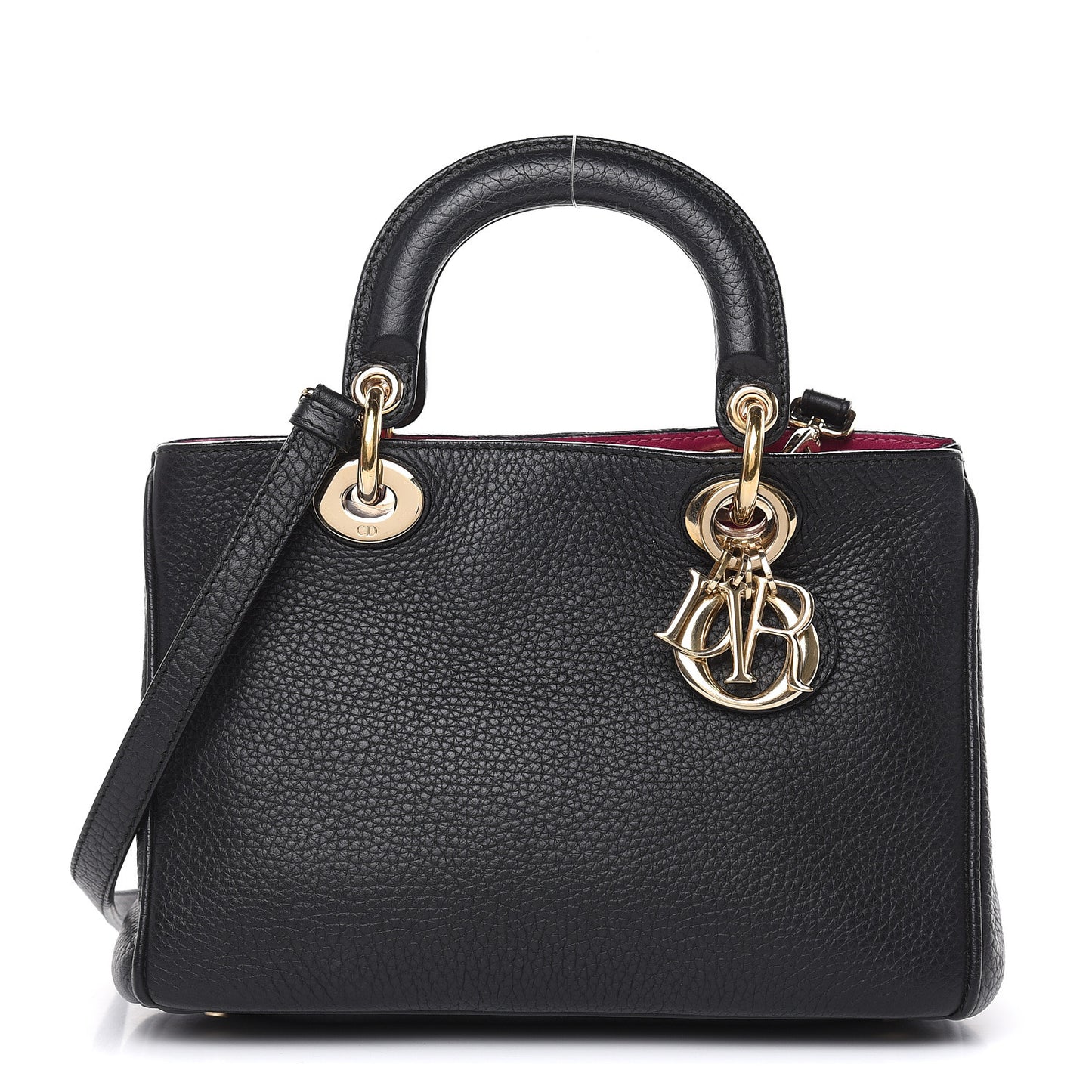 Bullcalf Small Diorissimo Tote Black Rose Indien