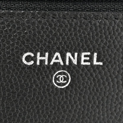 Chanel Caviar Quilted Boy Wallet On Chain WOC So Black 6 of 17