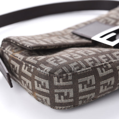Fendi Zucchino Vitello Baguette Testa di Moro Beige 6 of 9
