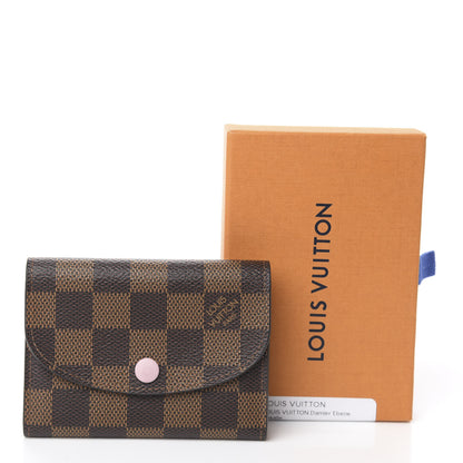 Louis Vuitton Damier Ebene Rosalie Coin Purse Rose Ballerine 8 of 8