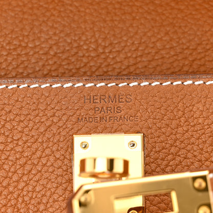 Hermes Barenia Faubourg Kelly Retourne 25 Fauve 6 of 12
