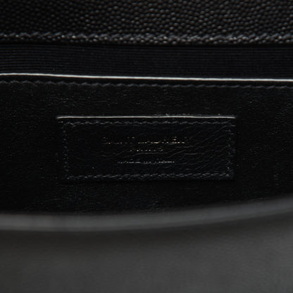 Saint Laurent Grain De Poudre Small Monogram Kate Satchel Black 9 of 16