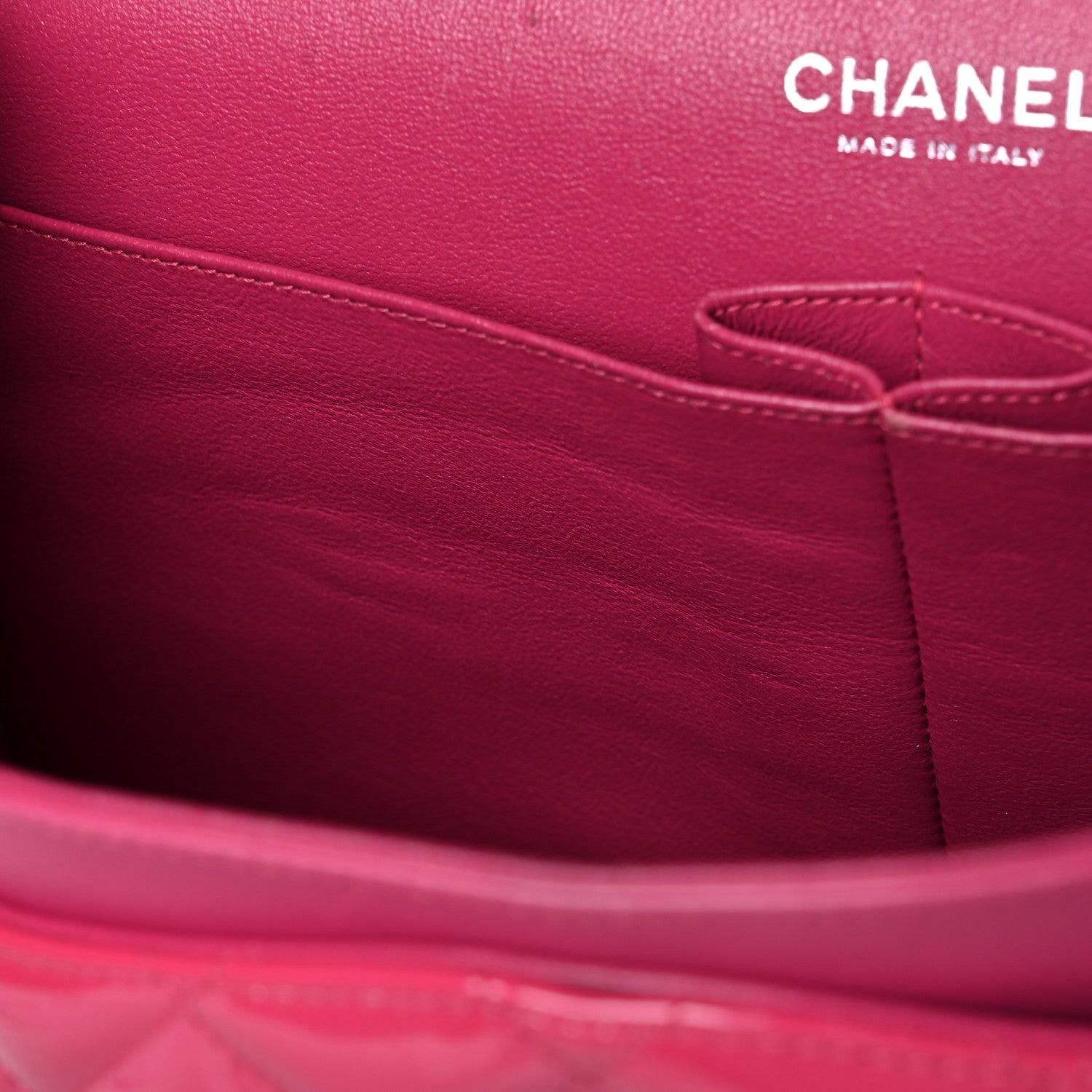 Chanel Patent Quilted Jumbo Double Flap Fuchsia 15 of 23