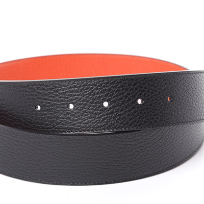 Gucci Calfskin 1973 Reversible Belt 80 32 Black Orange 5 of 6