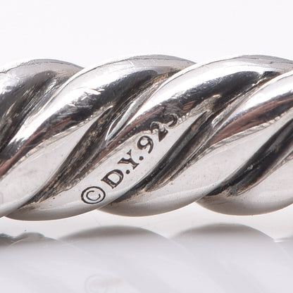 David Yurman Sterling Silver Black Diamond Petite Pavé Band 54 7 5 of 6