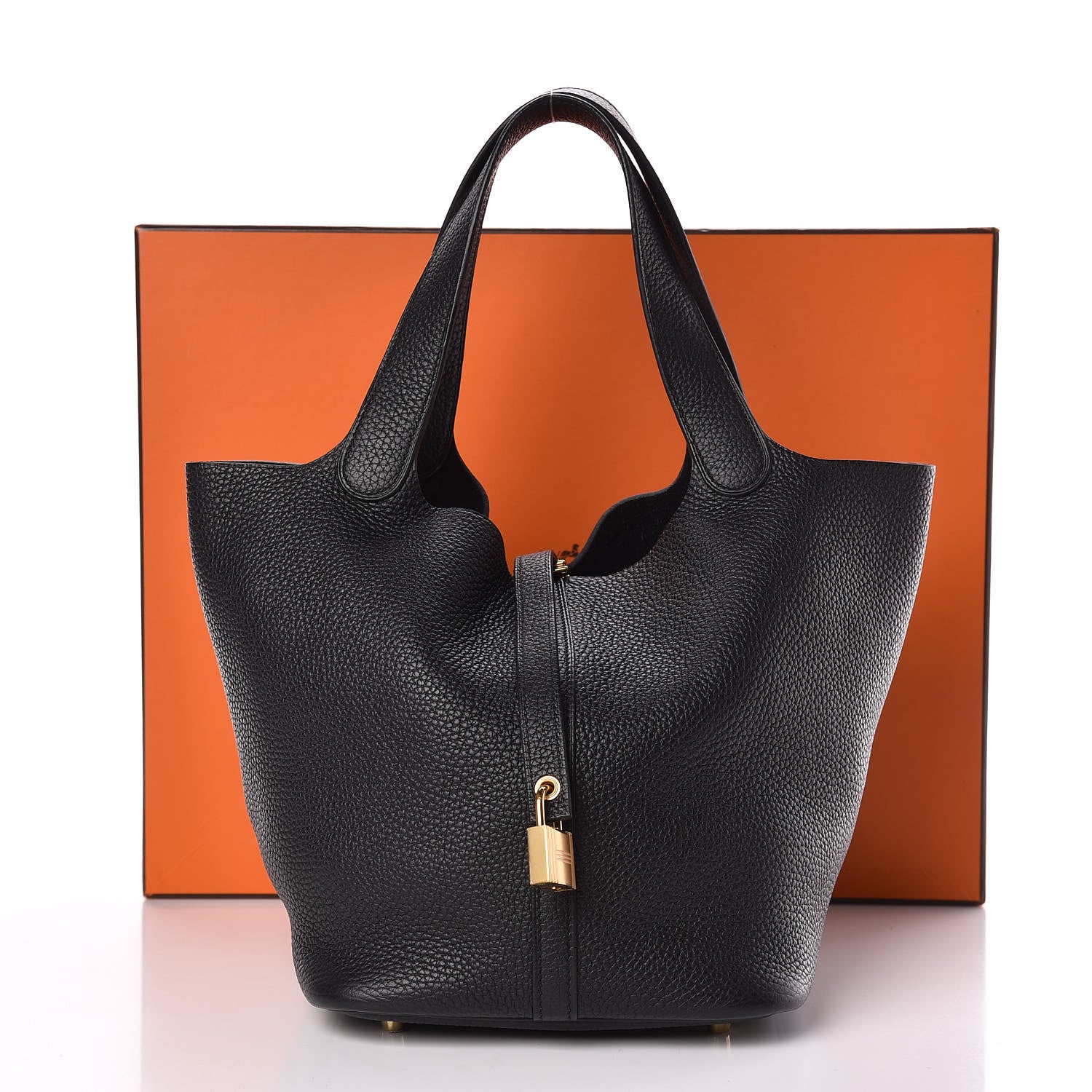 Hermes Taurillon Clemence Picotin Lock 22 MM Black 11 of 11