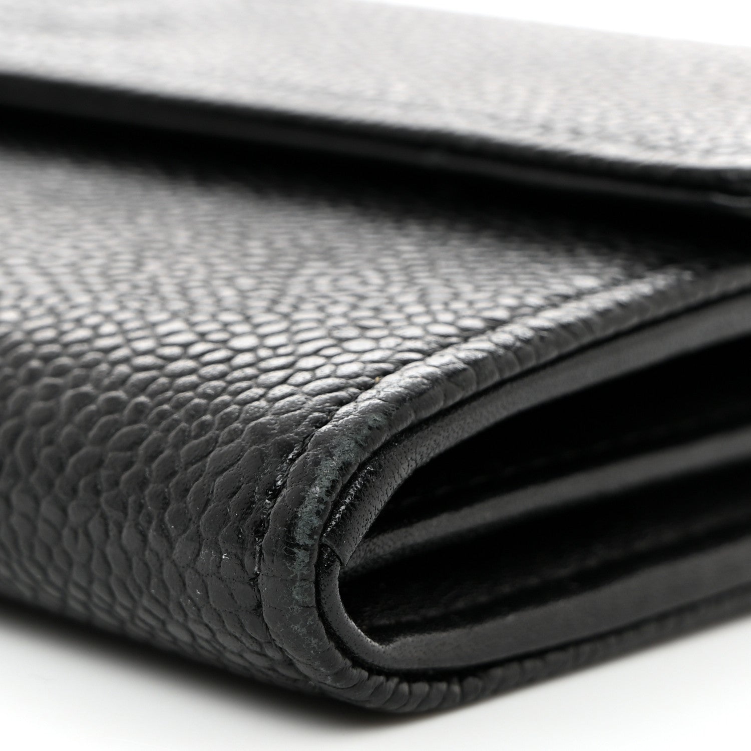 Chanel Caviar Timeless CC Large Gusset Flap Wallet Black 10 of 12