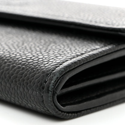 Chanel Caviar Timeless CC Large Gusset Flap Wallet Black 10 of 12