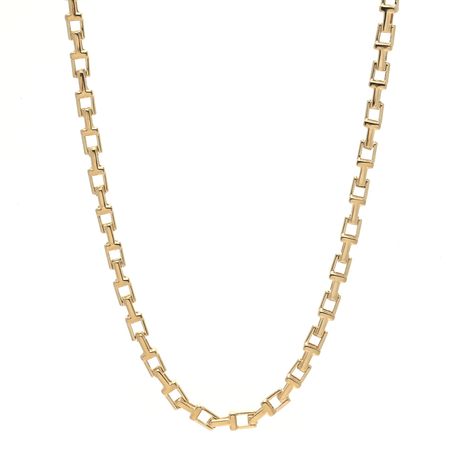 18K Yellow Gold T Narrow Chain Necklace