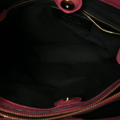 Burberry Grainy Calfskin House Check Medium Banner Tote Mauve Pink 5 of 9