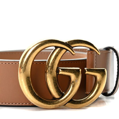 Gucci Calfskin Double G 40mm Belt 100 40 Tan 4 of 6