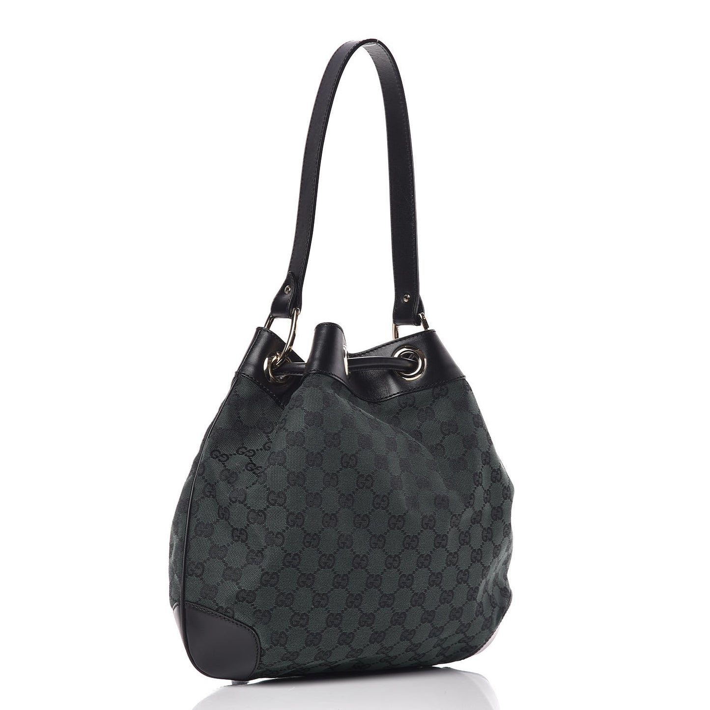 Monogram Drawstring Shoulder Bag Green