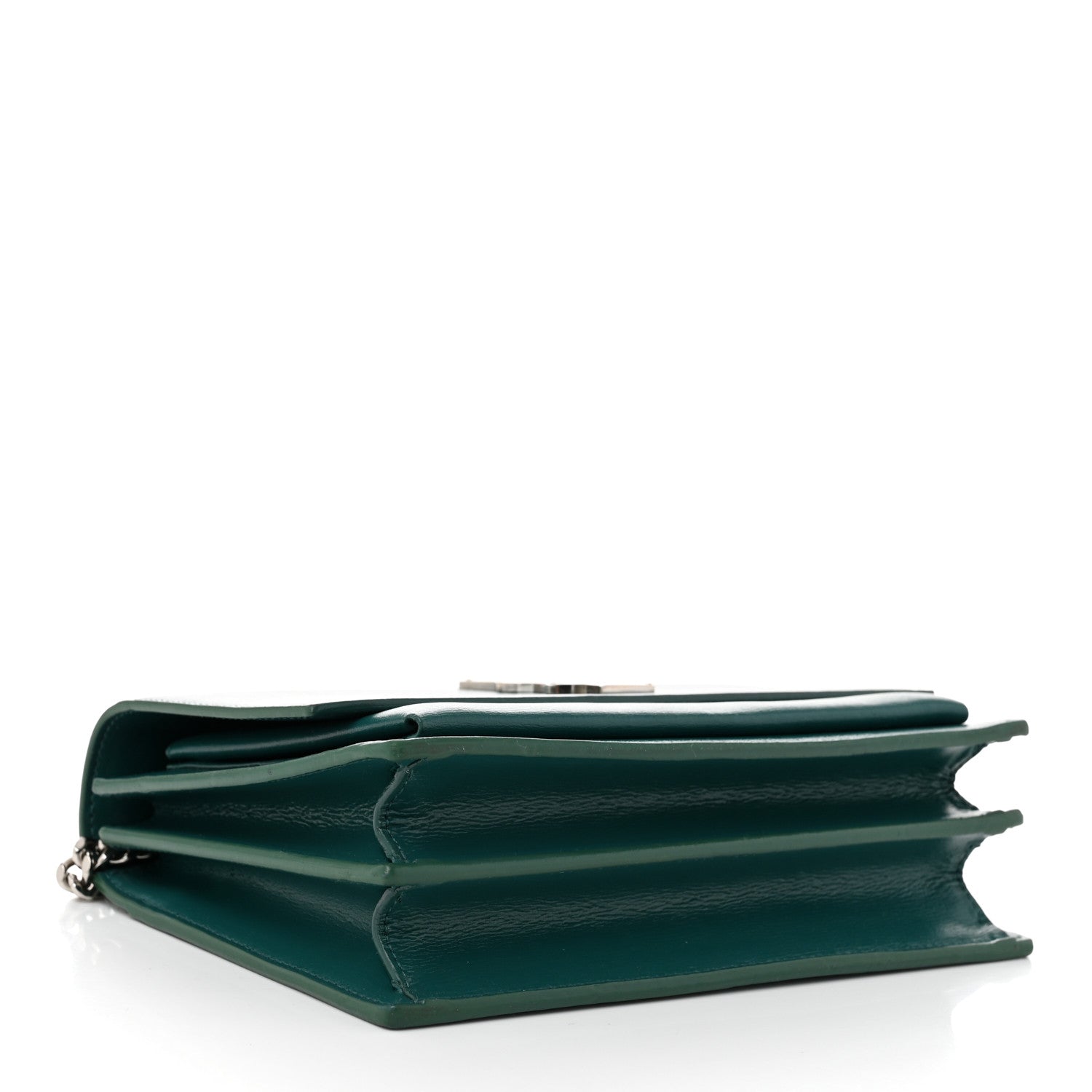 Saint Laurent Calfskin Medium Monogram Sunset Malachite 4 of 10
