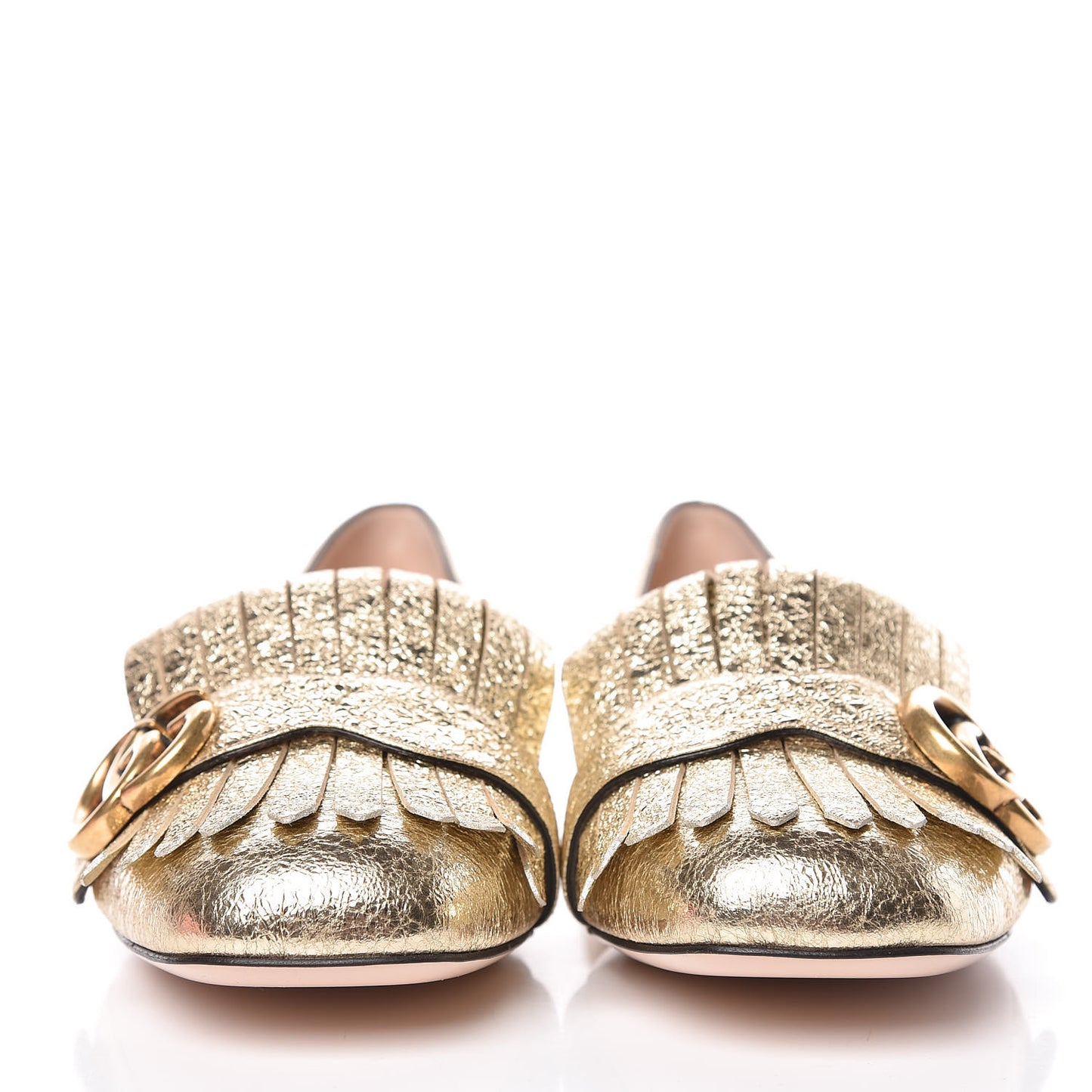 Galassia GG Marmont Fringe Flats 39.5 Platino