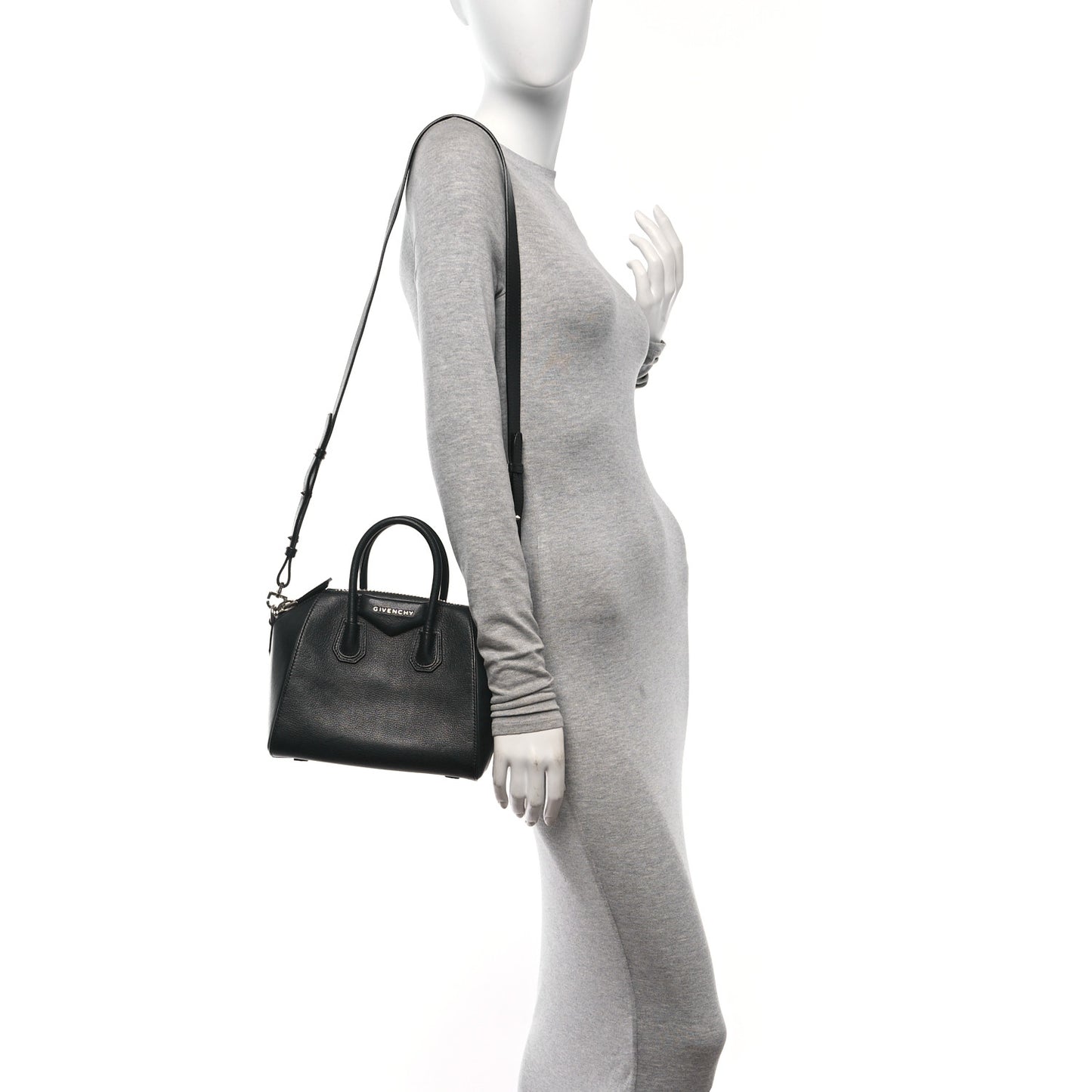 Sugar Goatskin Mini Antigona Black