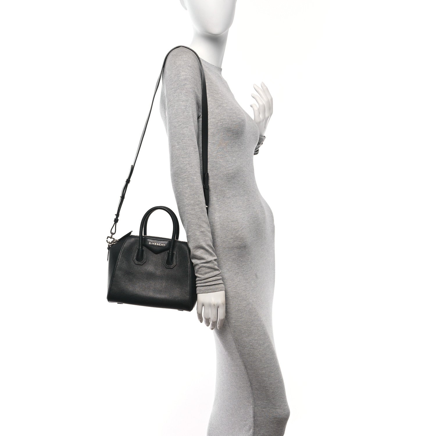 Givenchy Sugar Goatskin Mini Antigona Black 2 of 10