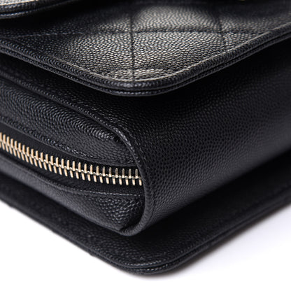 Chanel Caviar Quilted Like A Wallet Flap Black 9 of 10