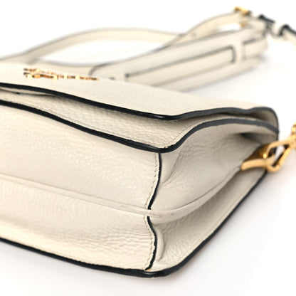 Prada Vitello Daino Flap Crossbody Bianco 8 of 8