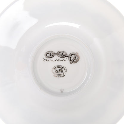 Hermes Porcelain Platinum Chaine d'Ancre Tea Cup and Saucer Set of 2 4 of 8