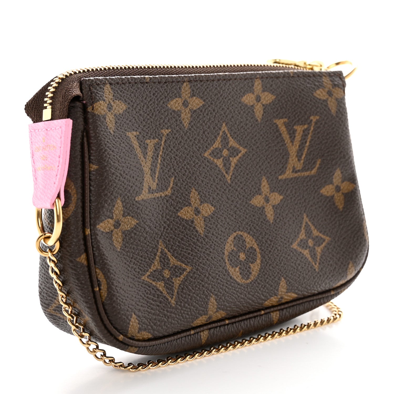 Louis Vuitton Monogram 2022 Christmas Animation Paris Mini Pochette Accessories Pink 3 of 7